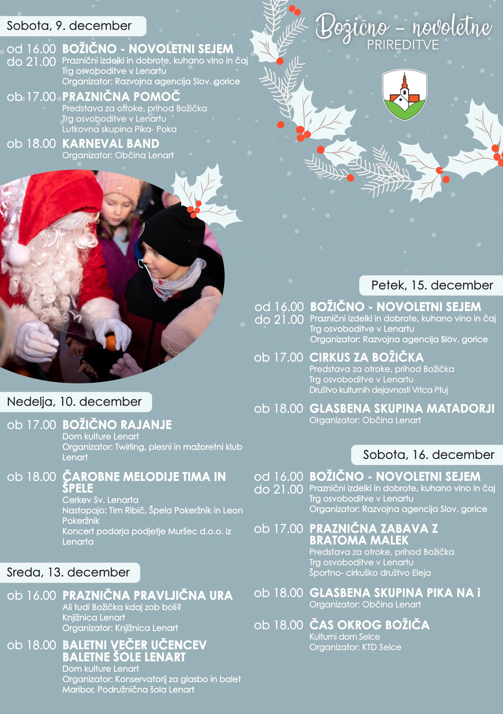 Božično-novoletne prireditve v Lenartu 1